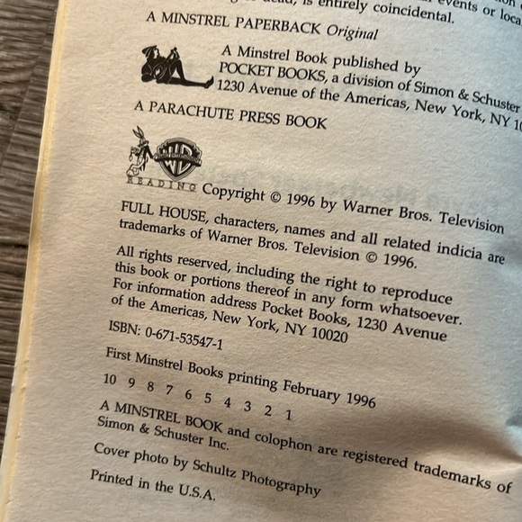 VINTAGE Full House Stephanie Books Lot of 2, 1990’s a Minstrel Book - Picture 7 of 13